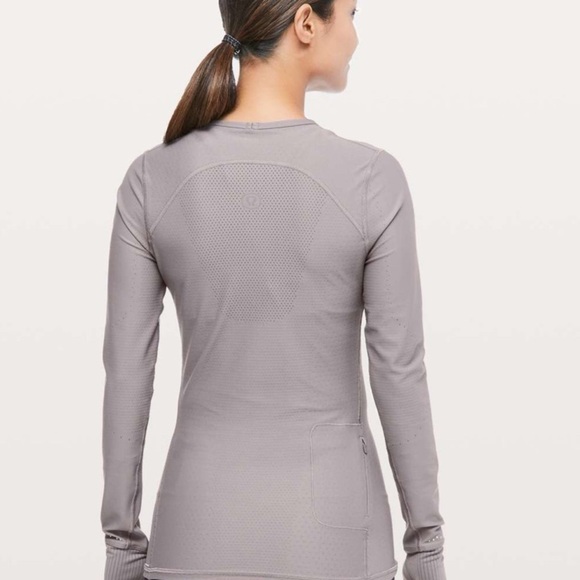 Lululemon Zoned In Long Sleeve Lunar Rock size 6 - Picture 10 of 10